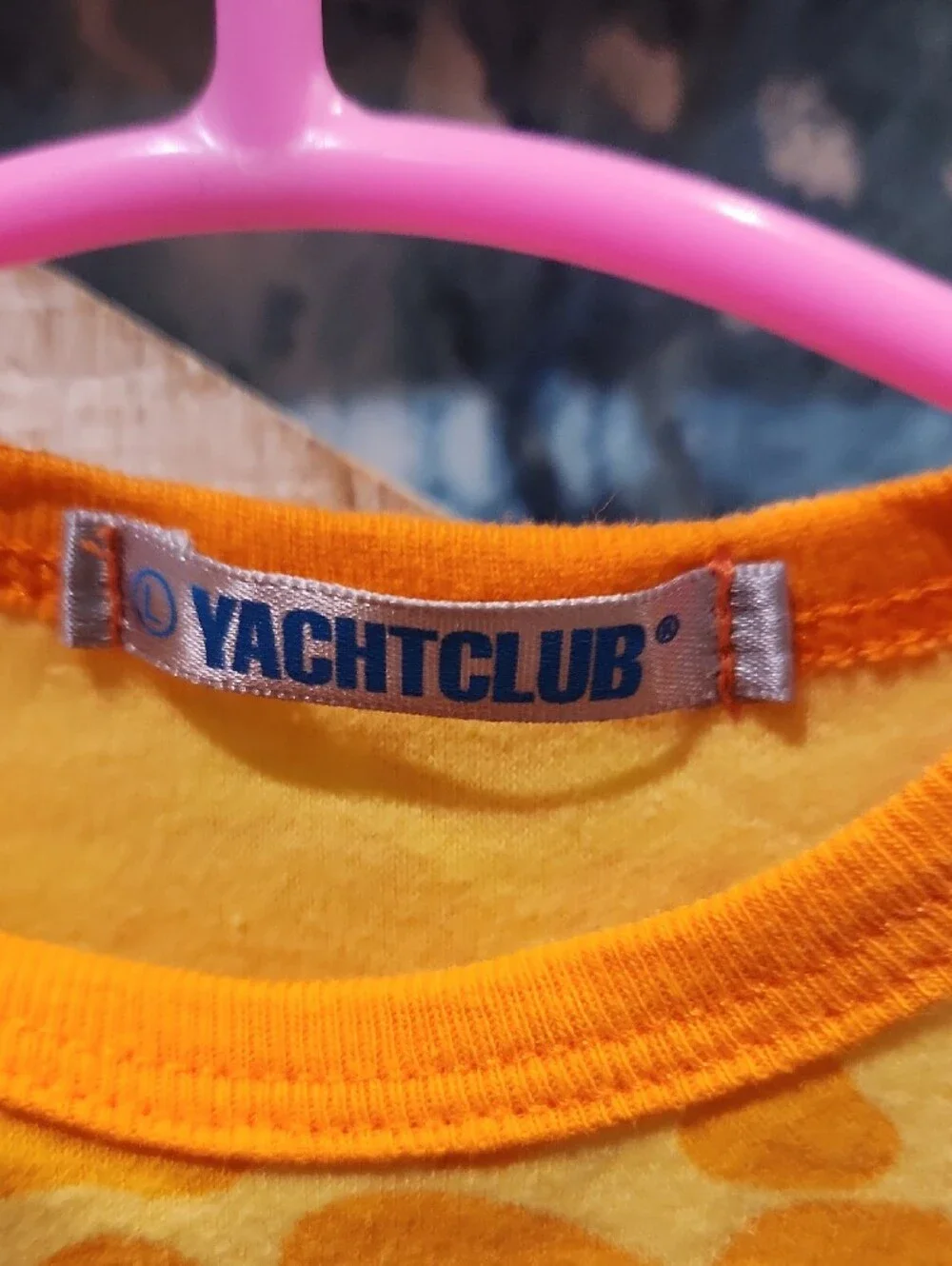 EUC Yacht Club Aruba Yellow Monkey Print Baby Bodysuit Sz L